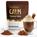 Calm Magnesium Hot Cocoa Sleep Aid - Melatonin-Free Nighttime Drink Mix with Reishi, L- Theanine, Chamomile & L-Tryptophan - Sleepy Hot Chocolate for Relaxation, Stress & Deep Rest - 20 Servings