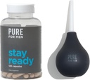 Pure for Men Stay Ready Fiber Supplement (120 Ct) + Bum Bum Bubn Análny Výplach Kit