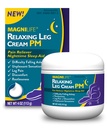 MagniLife Relaxing Leg Cream PM, 4 Oz, Homeopathic Nighttime Pain Reliever & Sleep Aid with Lavender & Magnesium, Non-Greasy Deep Penetrating Cream for Restless Legs & Discomfort