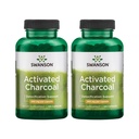 Swanson Activated Charcoal - Natural Supplement Supporting Healthy Absorbtion - Helps w/Bloating & Maintenance Bowel Regularity - (120 Kapsule, 520mg per Serving) 2 Balenie