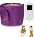Electric Slimming Back Massager Sauna Belt 10 Vibrácia Masáž Režimy 360 ° celý kruh Vykurovací stroj pre pás a brucho Belly 7 úrovní tepla, Dolný chrbát Massager pre úľavu od bolesti Hlboké tkanivo