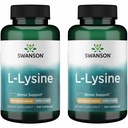 Swanson Free Form L-Lysine - Natural Supplement Propagation Stress Support & Nervisive System Health - May Promote Relaxation 500 Milligrams 100 Kapsule (2 balenia)