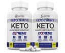 (2 balenia) Keto Thrive Keto ACV Extreme Pills 1675MG Keto Support Blend Capsule Alternatíva k Keto ACV Formulované s Apple Cider Ocogar Extra panenský olivový olej prášok Zelený čaj Leaf 120 Kapsule