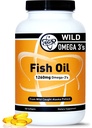 TGS Triple Strength Omega 3 Fish Oil Supplement - 1260mg EPA DHA pre mužov a ženy - Burpless, Pure Omega 3 Mastné kyseliny z Wild Aljašky Pollock vo forme triglyceridov - 180 Kapsule, 90 Servisné