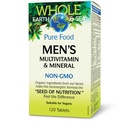 Natural Factors Whole Earth & Sea Men's Multivitamin & Mineral - Daily Health Supplement for Men Under 50 - Vegan, Non-GMO & Gluten-Free - 120 Tablets (60 Servings)