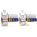 Uistite sa, Max Protein Nutrition Shake s 30g proteínu, 1g cukru, vysoký proteín Shake, Krémová broskyňová a francúzska Vanilla, Tekutina, 11 fl oz (Pack of 12)