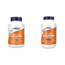 Teraz doplnky, L-arginín 1000 mg, oxid dusnatý Precursor*, Amino Acid, 120 Tablety a doplnky, Lecitín 1200 mg s prirodzene sa vyskytujúcou Fosfatidyl Cholín, 200 Softgels