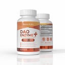 DAO Enzyme + Histamín Blocker - Triple-Silná 30 000 HDU Formula - DAO Enzyme Doplnky s vitamínom C - Histamínová intolerancia Podpora trávenia - 60 kapsúl