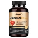 ZEBORA Ubichinol CoQ10 300mg Softgels, 4-in-1 Výkonný antioxidant pre zdravie srdca a ciev, Essential for Energy Production, Max Absorbtion Active Form of CoQ10, 120 Softgels