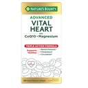 Bounty Advanced Vital Heart with CoQ10 + Magnézium, Antioxidant, Podporuje zdravý krvný tlak, Cholesterol, Circulation, Triple Action Formula, CoQ10, horčík doplnok, 60 Softgels