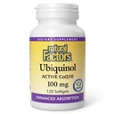 Prírodné faktory Ubichinol 100 mg - Podporuje zdravie srdca a prírodné vitality - Antioxidant podpora doplnok s superior absorpciou - Energetická podpora s ľanovým olejom - 120 Softgels (120 Servíry)