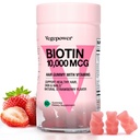 Biotín Gummy pre rast vlasov 10000mcg - Vegan Biotin Vitamíny podporuje zdravé vlasy, koža a nechty, Vlasy Vitamín Gummy pre ženy a mužov - Non-GMO, Žuvacie doplnky