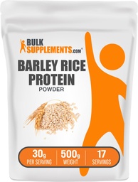 BulkSupplementments.com Jačmeň Ryža Protein Powder - Vegan Protein Powder, Sports Nutrition - Unflavred & Dairy Free, 30g per Serving, 500g (1,1 lbs) (Pack of 1)