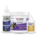 Zymox Enzymatic Ear Wipes, Ear Cleanser, & Otic Plus Ear Solution Hydrokortizón Bez pre psov a mačky - produkt Bundle - pre špinavé, voskové, páchnuce uši a upokojiť ušné infekcie