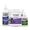 PET KING BRANDS ZYMOX Enzymatické ušné opary, ušný čistiaci prostriedok a riešenie ušného ucha pre psov a mačky - produkt zahmlievanie - pre špinavé, vaječné, páchnuce uši a zápal uší, 100 ct, 4 oz a 1,25 oz