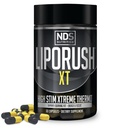 LIPORUSH NDS Nutrition XT - Super Concentrated Thermogenic with L-karnitín & Teakrine for Shredding Fat - Podporuje maximálnu energiu, Focus, kalórií pálenie, Diuretiká, Apetite Control (60 kapsúl)