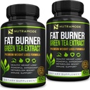 Premium zelený čaj extrakt spaľovač tukov doplnok EGCG-prírodná chuť do jedla, zdravý chudnutie tabletky, ktoré pracujú rýchlo pre ženy a mužov-Detox metabolizmus Booster spáliť Belly tuk Fast-2 balenie