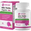OMOGS organické mlieko bodliak, bylinné mlieko na podporu pečene bodkované doplnok, s púpavkovým koreňom, glutatión, Berberine HCL & Turmerica, Podpora Pečeň čistenie detoxikácie a opravy, 90 Kapsule