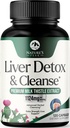 Čistenie pečene Detox a oprava - Mlieko Thitle Supplement for Digestion & Immune Health - Ginger Root, Cholín a púpava Root - Bylinná podpora pečene s Silymarin, cvikla a artičoky - 120 Kapsule