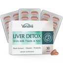 Pečeň Detox & Tráviaca podpora doplnok s 15B CFU probiotiká, mlieko bodliak, púpava Root & Turmerica 