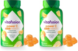 Extra sila Vitafusion Power Gummy Vitamíny, Tropical Citrus Ochutené Immune Support (1) Vitamíny, 92 Počet (Pack of 2)