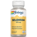Solaray Selenium 100 mcg, Zdravý imunitný systém, Funkcia štítnej žľazy a Antioxidant podpora, Vegan, Lab Overené, 60-Deň zaručená, 100 Servings, 100 VegCaps