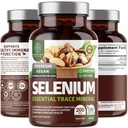 N1N Premium Pure Selenium [200MCG, maximálna absorpcia] Základné stopové minerály na podporu imunity a prostaty funkcie, 180 Veg Caps