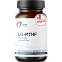 Designs for Health L 5- MTHF - Quatrefolic L Metylfolate Supplement 1mg (1700mcg DFE) - Metylated Folate Supplement for Women & Men - Supports Metylation - Non- GMO, Gluten Free (120 Kapsule)