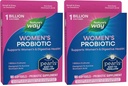 Nature's Way Women's Probiotic Pearls, Supports Women's and Digestive Health*, Chráni pred príležitostnou zápchou a švihadlom*, 1 Miliarda živých kultúr, 90 Softgels, (Stock of 2)