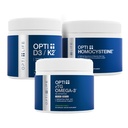 Opti+ Heart & Vacular Health Bundle - rTG Omega-3, Homocysteín B-vitamíny & D3 K2 Supplement Kit 