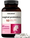 NatureBell Vaginal Probiotiká pre ženy, 10 miliárd CFU, 120 Veggie Kapsule 