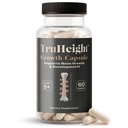 TruHeight Growth Capsules - Tall Nutrition for Natural Growth Supplement for Kids & Teens - Pediatric Vitamin D, K, Calcium & Ashwagandha - Kids Vitamis D3 K2 Pills, Taller Ages 5+ (Pack of 2)