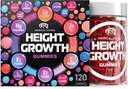 BIOTEQUELAB Height Growning Gummies Vitamíny, Grow Tall Supplement, Vápnik, horčík, Zinok, Ashwagandha, Glukozamín Multivitamín pre dospievajúcich, Deti, 120 Gummies