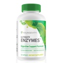 Youngevity Ultimate Enzymes® - Multi Enzymes for Digestion, Gas & Bloating Relief - Betaine HCl, Ox Bile, Pankreaten 10X, Papain 6M, Pepsin 1:3000 (120 kapsúl)