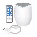 Serene Evolution White Noise Machine s 60 upokojujúce zvuky - Zvukový stroj pre dospelých a dieťa - hluk Zrušenie spánkového hudobného zariadenia s diaľkovým ovládaním - Ideálne pre Office Privacy - Black