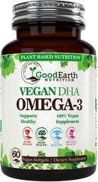 Algal Oil - Vegan DHA Omega 3 Rybí olej doplnky - Mozog booster,Doplnok a prenatálny vitamín -Provides zdravý srdce a imunitnú podporu - Burpless Algae Supplement - 60 Mini Ryby Softgels