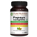 Pure Nutrition Papaya Complete - 60 Veg Kapsule (Podpory Doštičková imunita a trávenie) Každá kapsula obsahuje 500 mg Carica Papaya Fruit and Leaf Extract. Non-GMO