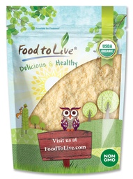 Food to Live Organic Pea Protein Powder, 1 Pound – Made from Non-GMO Yellow Peas, 80% Protein, Keto, Paleo, Vegan, Kosher, Raw, Unflavored, Unsweetened, Non-Irradiated. Great for Baking and Smoothies