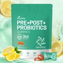 VivoNu Probiotics for Digestive Health Gummy, 3 in 1 Intestinal Digestion, Contains 2 Billion CFU Probiotic, Zinc, Magnesium and Vitamin D3, Men's Probiotics for Women, Non GMO 60Gummy