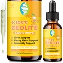 Zeolite Drops For Kids | Kid's Cellular Support Formula Over 2 years old | Natural Mineral Supplement | Support Healthy Digestion* | NSF Certified | Sugar-Free & Vegan | Orange Flavor | 2 Fl oz