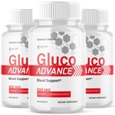 (3 Pack) Gluco Advance Capsules, Official GlucoAdvance Supplement Pills with All Natural Ingredients, Advanced Formula Supplement with Maximum Strength Support Vitamins for Women & Men (180 Capsules)