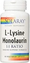 Solaray L- Lysine Monolaurin 1: 1 pomer 60 kapsúl (2 balenia)