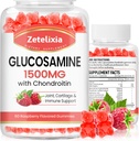 2 balenie Glukozamín Chondroitín Gummies, Glukozamín Chondroitín s MSM, bazy, kurkuma - Spoločná podpora doplnok pre dospelých, muži a ženy, 120 počet