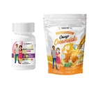 BariatricPal 30-Day Bariatric Vitamin Bundle (Multivitamin ONE 1 per Day! Capsule with 18mg Iron and Calcium Citrate Soft Chews 500mg with Probiotics - Orange Creamsicle)