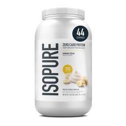 Isopure Zero Carb 100% Pure Wheey Isolát Protein Powder, Lactose, Gluten Free, With Vitamíny, Banana Cream, 25g Protein Per Serving, 3 Lbs, 44 Servings (Backaging May Vary)
