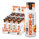 Ketone-IQ Caffeine Performance Energy Shots – Clean Energy for Focus & Endurance, 5g Ketones, 100mg Green Tea Caffeine, B Vitamins, 24 Pack (Peach)