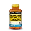 MASON NATURAL Glucosamine Chondroitin s kyselinou kolagénovou a hyalurónovou, 45-dňová zásobná kapsula pre normálne kĺby, pohyblivosť, flexibilita a podpora starnutia, 90 kapsúl