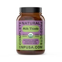 Kompletné prírodné produkty Pure Organic Milk Thitle Kapsule - 500 mg Silymarin Powder 100 tabliet