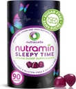 Nutramin Sleepy Time Gummy: The Vegan, Sugar-Free, Natural Melatonin 5mg for Longer Deeper Sleep - No Next-Day Grogginess, Non-Habit Forming Delicious & Drug-Free Allergy-Safe Herbal Sleep Gummies