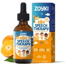 Speech Therapy Drops for Kids - Speech Support Supplement for Communication Delay Cognitive Function Language & Brain Development with Zeolite Vitamins B12 D3 C - Sugar Free Gluten-Free Vegan